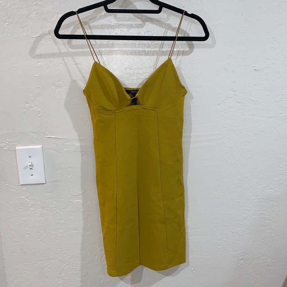 Dark mustard dress